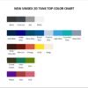 tank top color chart - Cyberpunk Edgerunners Merch