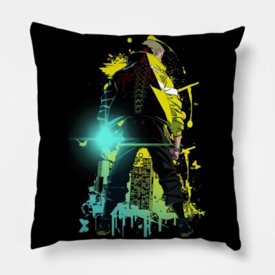 David Edgerunners Anime Throw Pillow Official Cyberpunk Edgerunners Merch