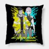 Lucy And David Throw Pillow Official Cyberpunk Edgerunners Merch