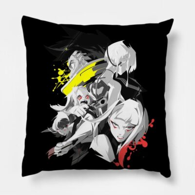 Edgerunners Characters Throw Pillow Official Cyberpunk Edgerunners Merch