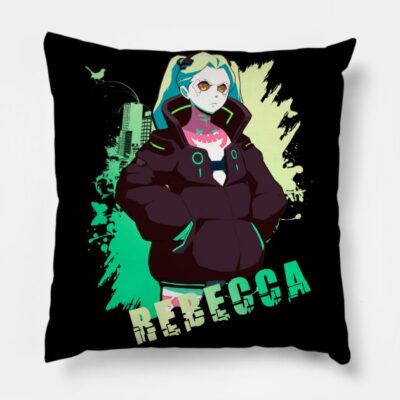 Rebecca Edgerunner Throw Pillow Official Cyberpunk Edgerunners Merch