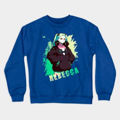 Rebecca Edgerunner Crewneck Sweatshirt Official Cyberpunk Edgerunners Merch