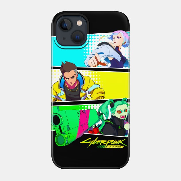 Edgerunners Main Characters David Lucy Rebecca Phone Case