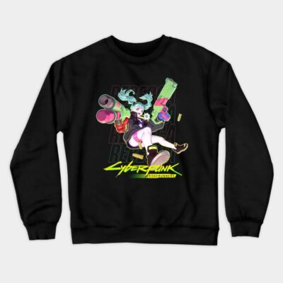 Cyberpunk Edgerunners Rebecca Crewneck Sweatshirt Official Cyberpunk Edgerunners Merch