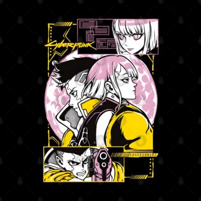 Edge Runner Black And Yellow Tapestry Official Cyberpunk Edgerunners Merch