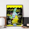 Anime C Cyberpunk E Edgerunners Poster No Framed Kraft Club Bar Paper Vintage Poster Wall Art 9 - Cyberpunk Edgerunners Merch