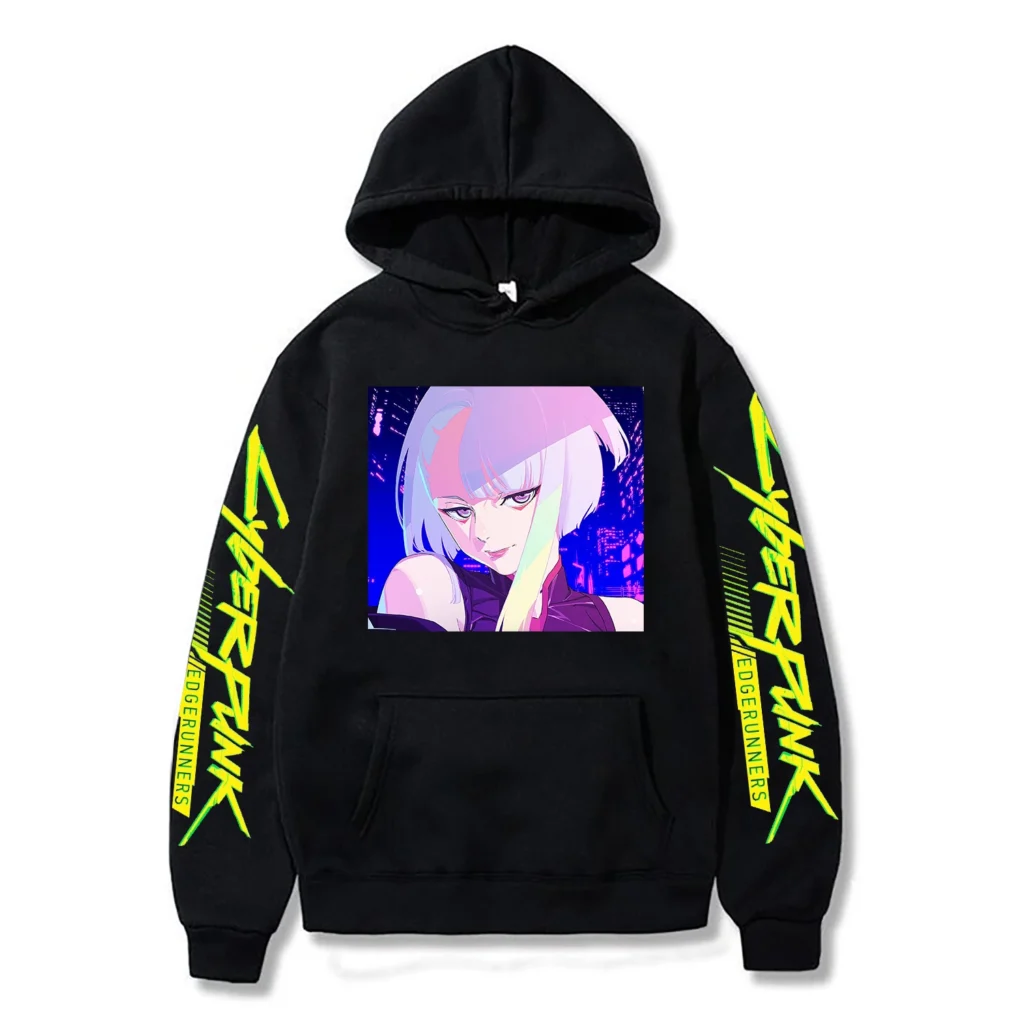 Cyberpunk Edgerunner Lucy Hoodies Anime Autumn Winter Manga Printed Y2k Korean Style Fashion Trend Men Women 3 - Cyberpunk Edgerunners Merch