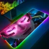 Large RGB Mouse Pad XXL Gaming Mousepad LED Mausepad Gamer Cyberpunks Mouse Carpet Big Mouse Mat 1 - Cyberpunk Edgerunners Merch