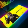 Large RGB Mouse Pad XXL Gaming Mousepad LED Mausepad Gamer Cyberpunks Mouse Carpet Big Mouse Mat 5 - Cyberpunk Edgerunners Merch