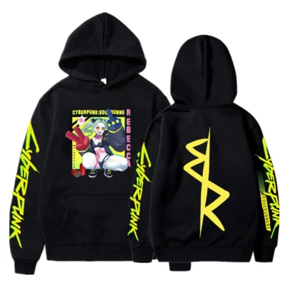 Winter Hoodies Anime Cyberpunk Edgerunners Rebecca Hoodie - Cyberpunk Edgerunners Merch